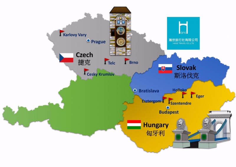 Eastern Europe 3 countries map copy